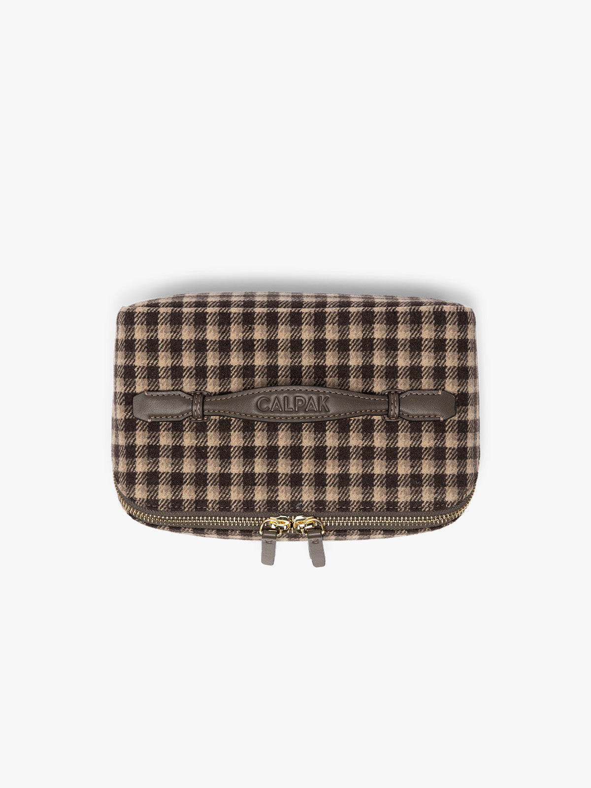 Colette Lay-Flat Toiletry Bag in Brushed Flannel