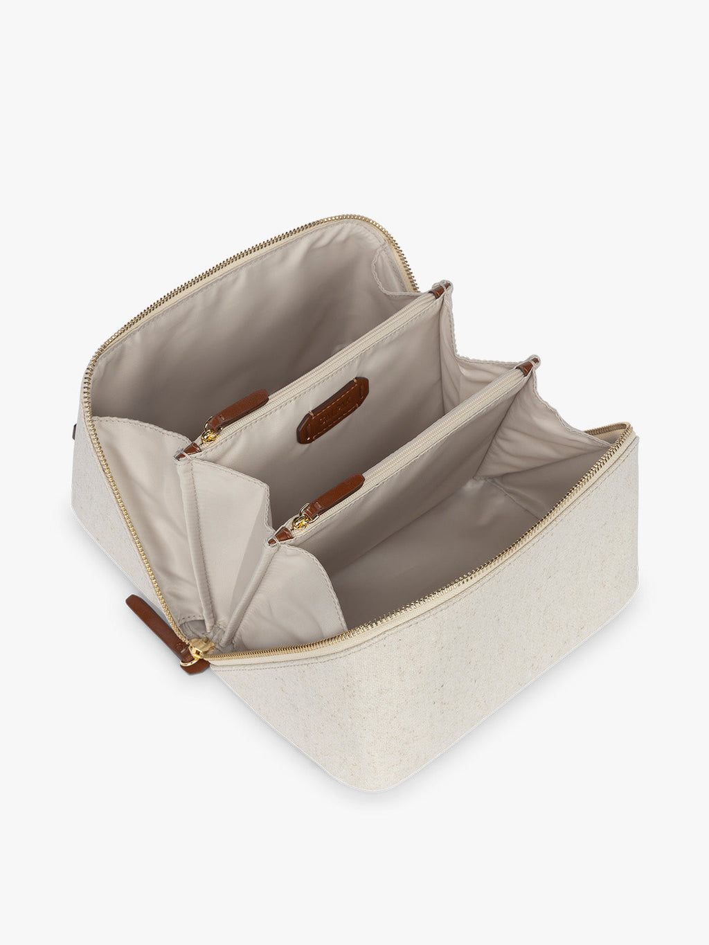 Colette Lay-Flat Toiletry Bag in Canvas