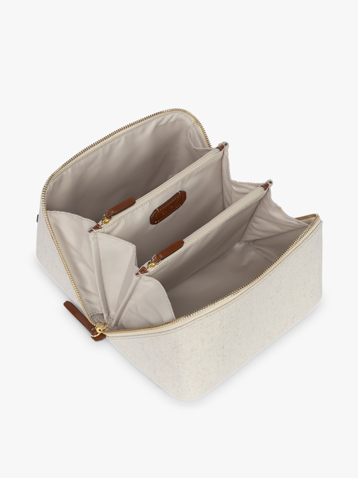 Colette Lay-Flat Toiletry Bag in Canvas