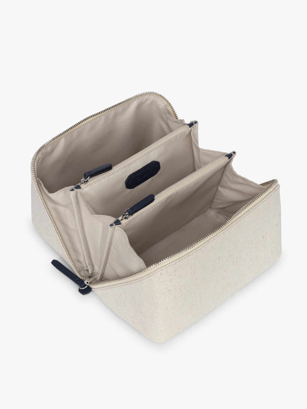 Colette Lay-Flat Toiletry Bag in Canvas