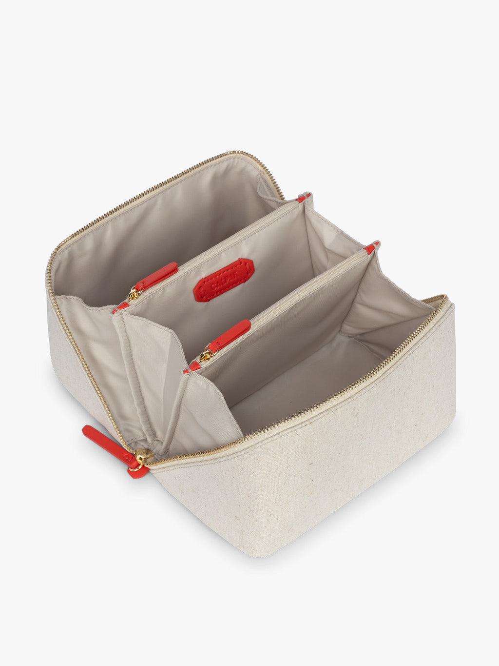 Colette Lay-Flat Toiletry Bag in Canvas