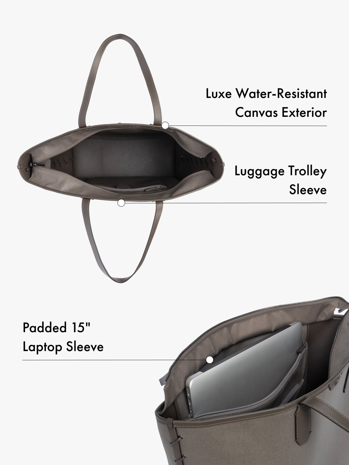Colette 15" Laptop Tote in Canvas