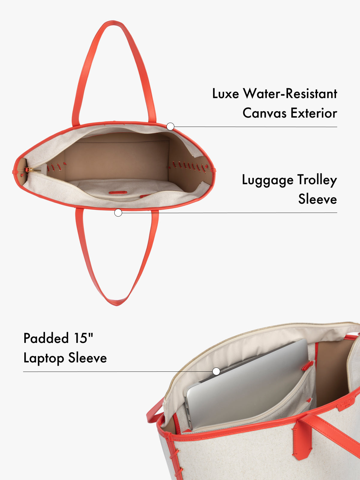 Colette 15" Laptop Tote in Canvas