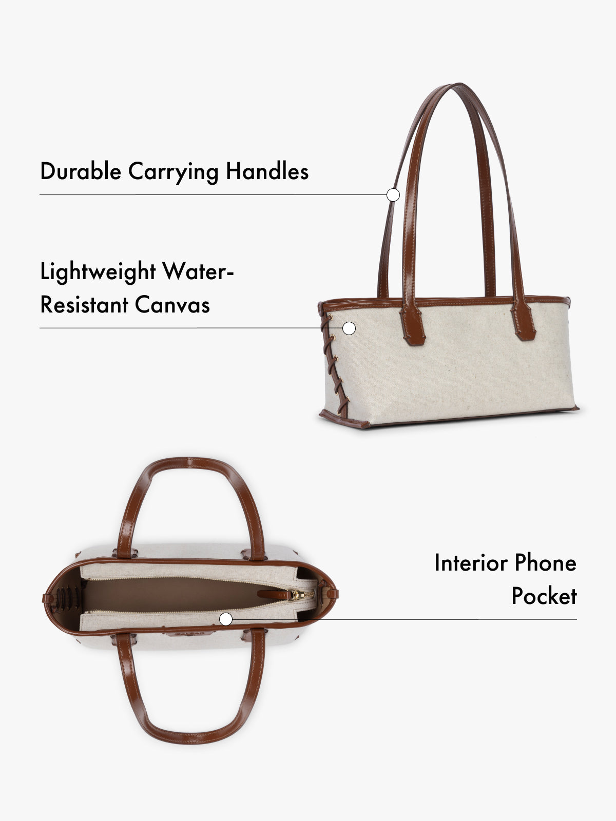 Colette Shoulder Tote in Canvas