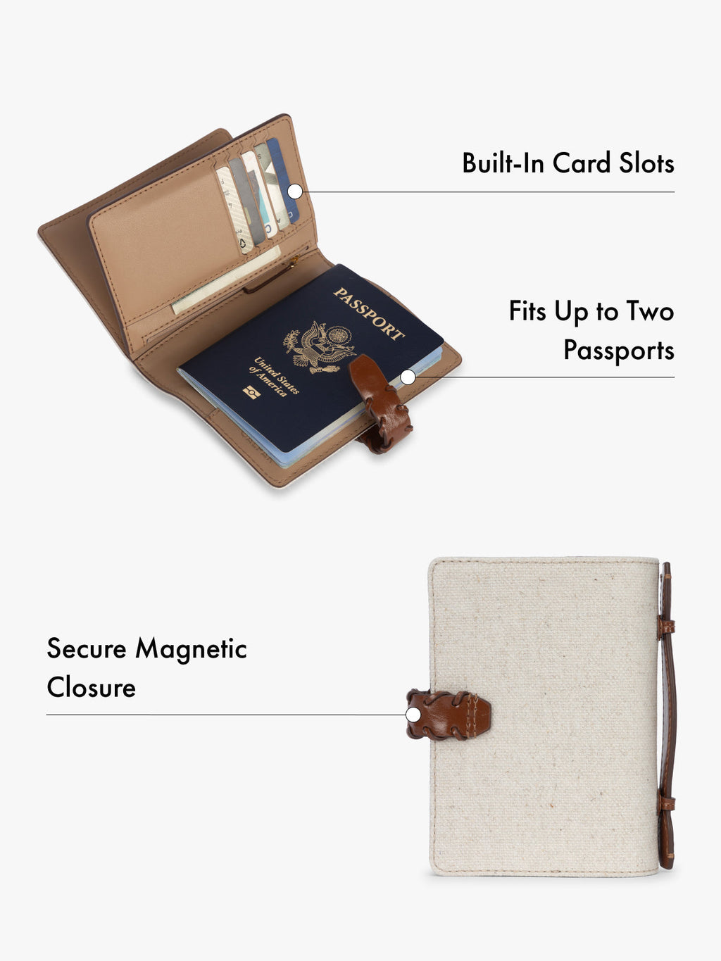 Colette Multi Passport Wallet in Canvas