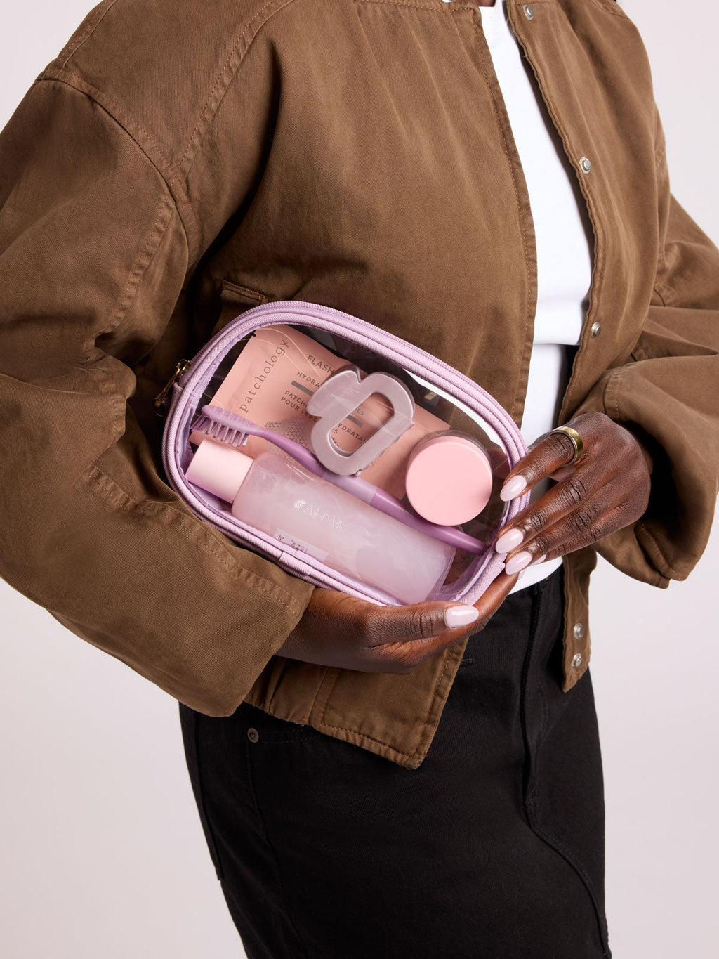 Clear Quart Zip Pouch