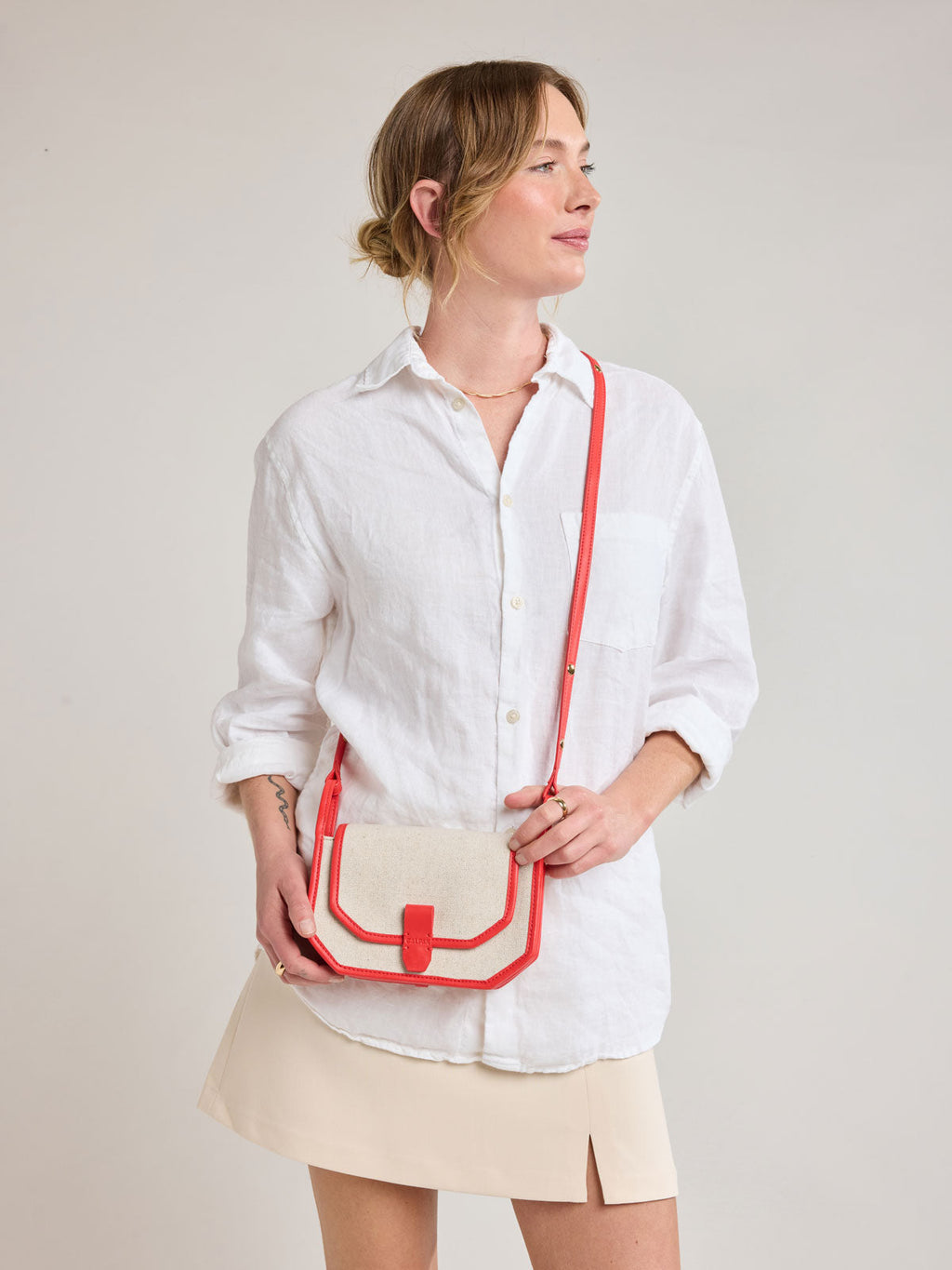Colette Crossbody Wallet Bag in Canvas