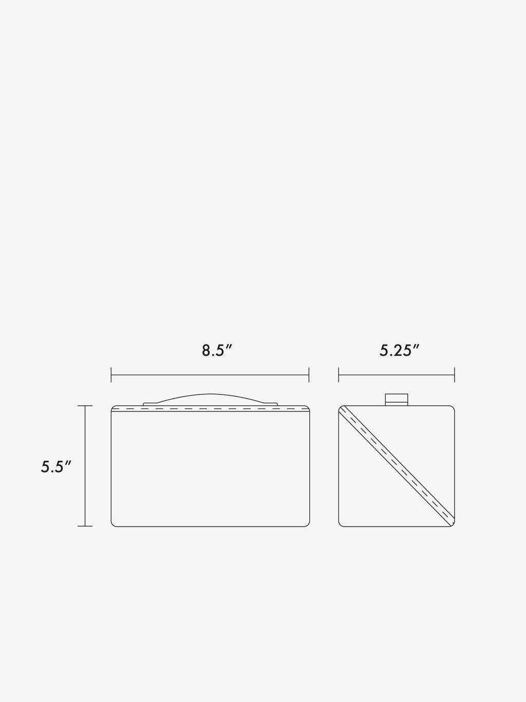 Colette Lay-Flat Toiletry Bag in Canvas