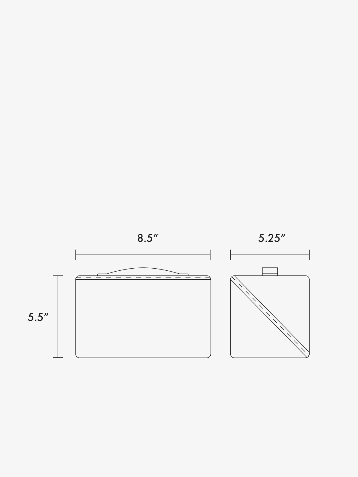 Colette Lay-Flat Toiletry Bag in Canvas